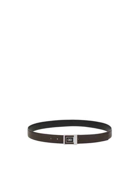 FERRAGAMO reversible geometric buckle belt