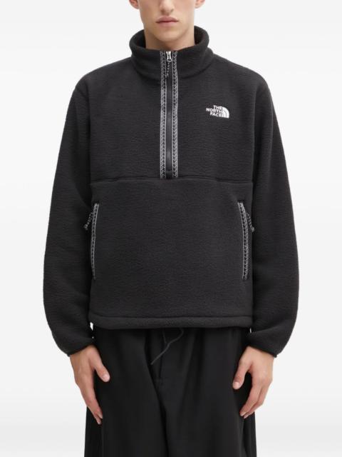 The North Face zip-fastening fleece sweatshirt
