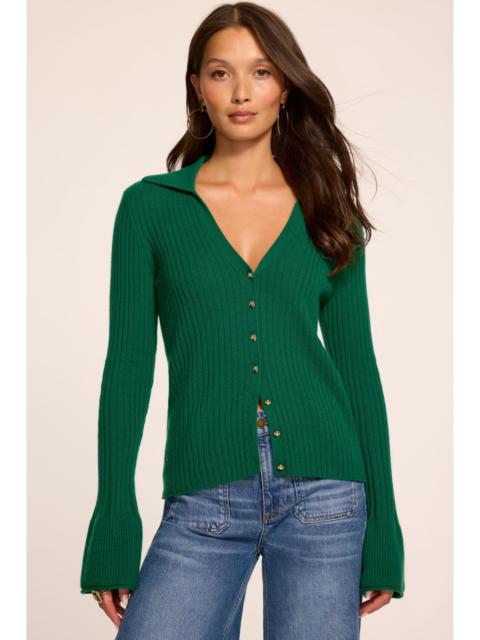 RAMY BROOK Cathy Cashmere Cardigan Sweater | DEEP EMERALD