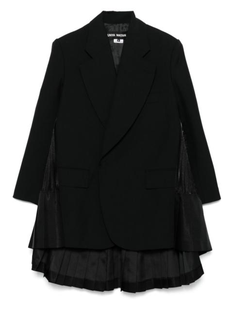 アウターその他 JUNYA WATANABE Woman Blazer Black JOJ013051 1 Junya Watanabe BLACK PLEATED LONG BLAZER JACKET | miinto