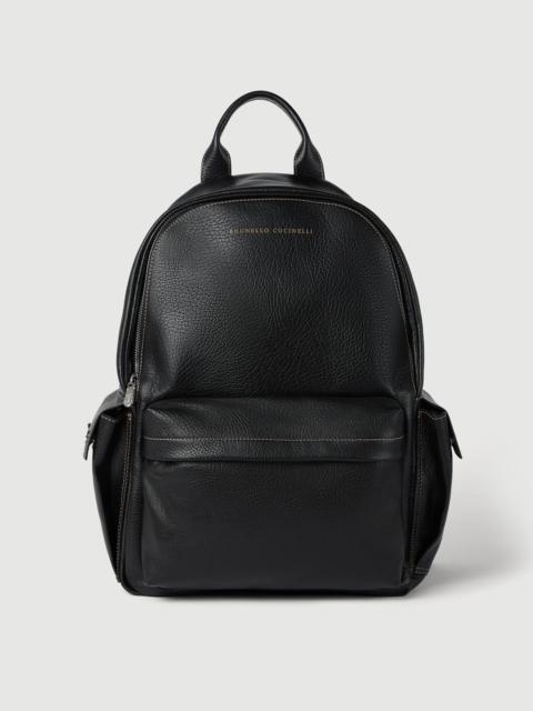 Brunello Cucinelli Grained calfskin travel backpack