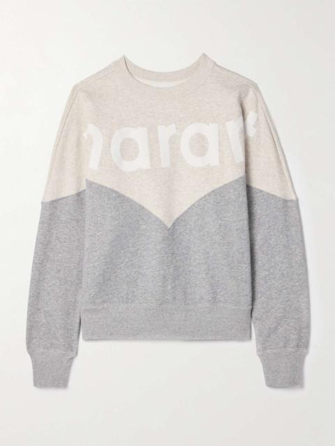 Isabel Marant Étoile Houston flocked cotton-blend jersey sweatshirt