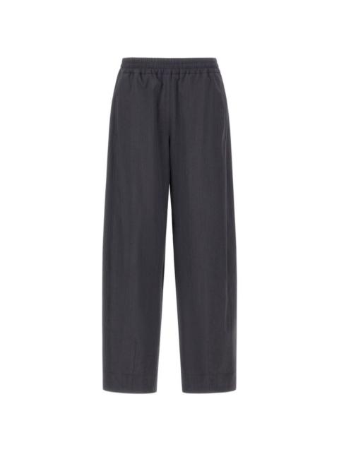Herno elasticated-waist cropped trousers