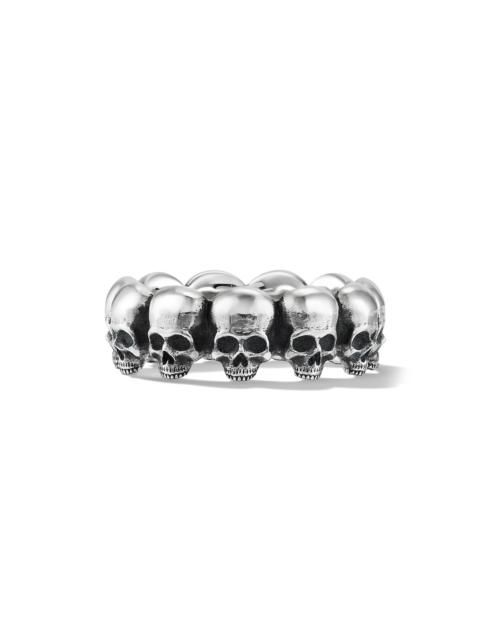 DAVID YURMAN Men's Memento Mori Skull Band Ring In Sterling Silver - Silver