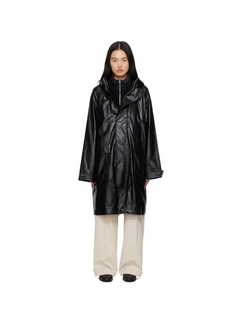 Our Legacy Black Tempesta Faux-Leather Coat