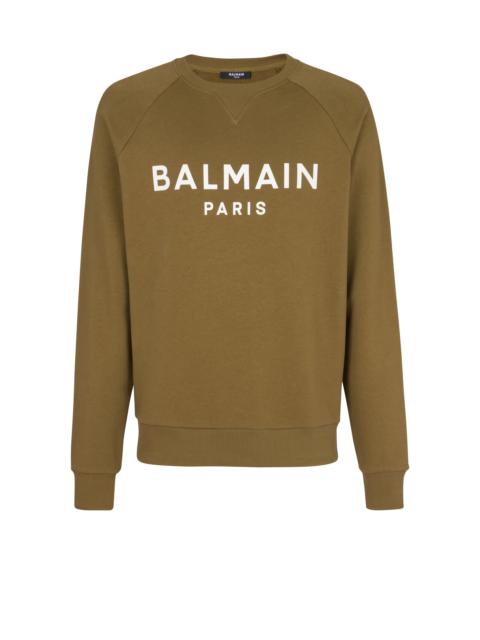 Cotton printed Balmain logo sweatshirt