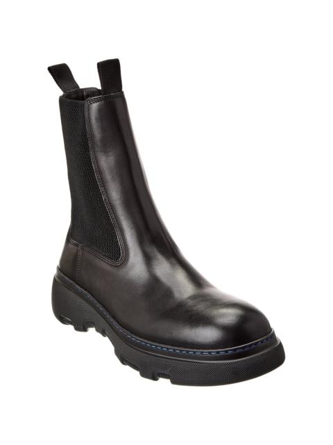 Burberry Burberry Creeper Leather Chelsea Boot