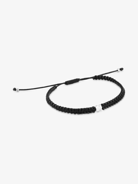 TOUS Silver and black nylon bear Bracelet TOUS Motifs