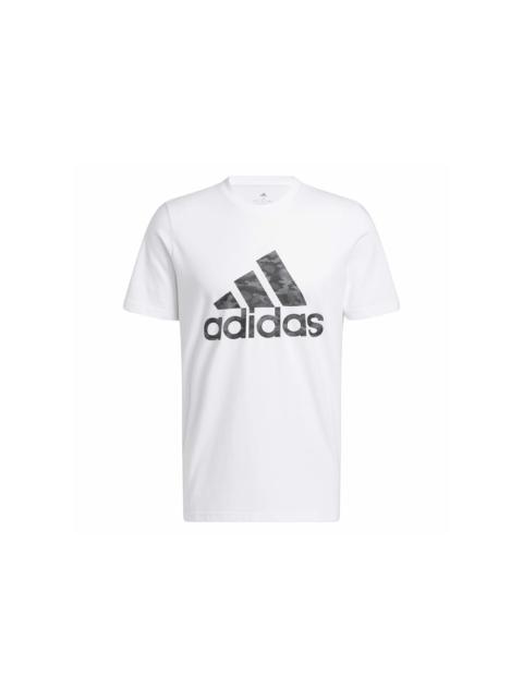 adidas adidas Camo Short Sleeve Tee White