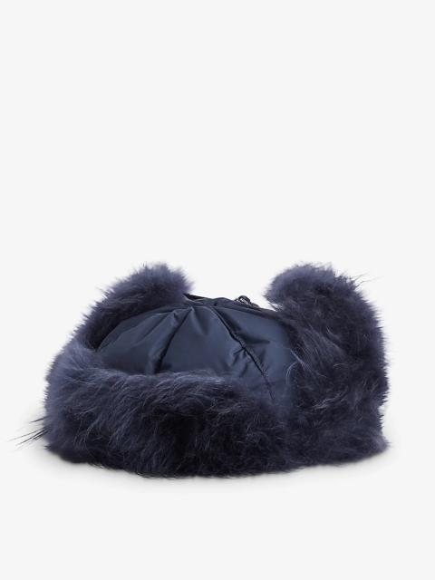 Yves Salomon Chapka shearling and shell-down hat