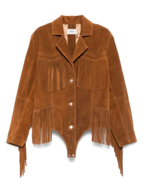 COPERNI suede fringed jacket