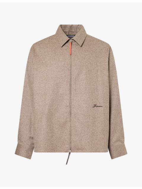 JACQUEMUS The Flash Zip Wool Shirt