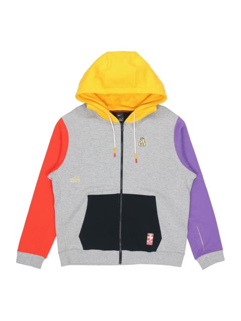 Nike Nike Kyrie CNY Chinese New Year Fleece Lined Basketball Jacket 'Grey Multi-Color' AJ6425-063