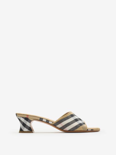 Burberry Check Sloane Mules​