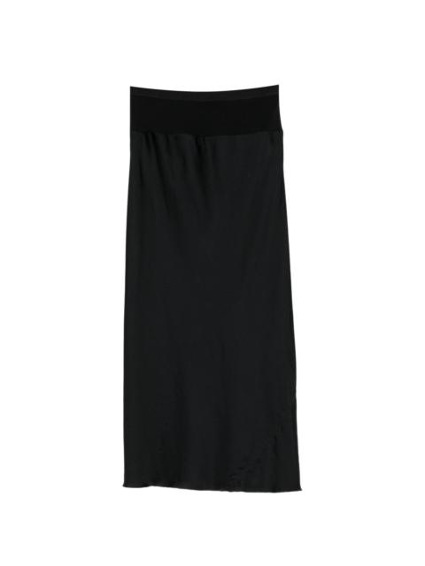 Rick Owens knee bias skirt
