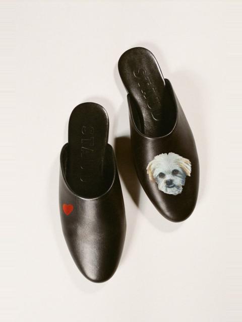 STAUD CUSTOM ABBY SLIPPER BLACK