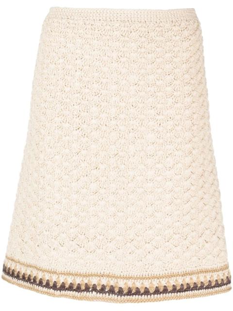 TORY BURCH high-waisted knitted skirt