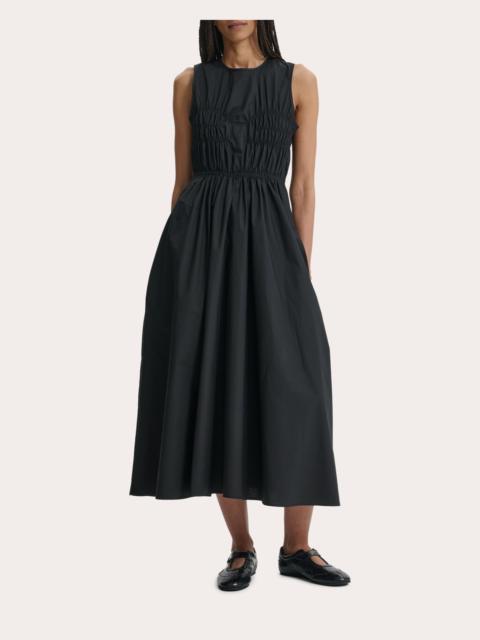 CECILIE BAHNSEN Christy Cotton Shirred Midi Dress