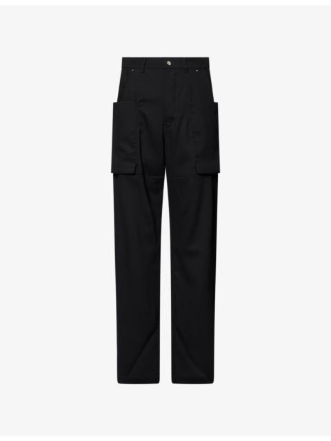Rick Owens Stefan Wide-Leg Wool Trousers