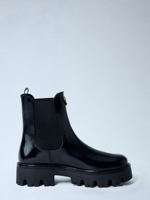 Logo Plaque Ankle Boots