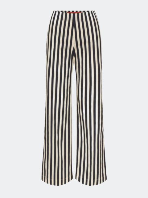 SIMONMILLER Pia Poplin Pant In Black/White Stripe
