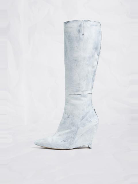 Maison Margiela Heel-less Knee Boots Bianchetto