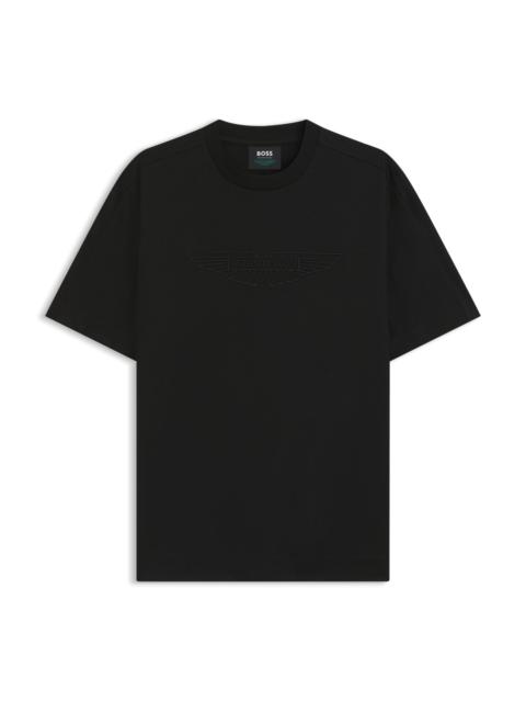 BOSS BOSS X ASTON MARTIN T-SHIRT IN MERCERIZED COTTON