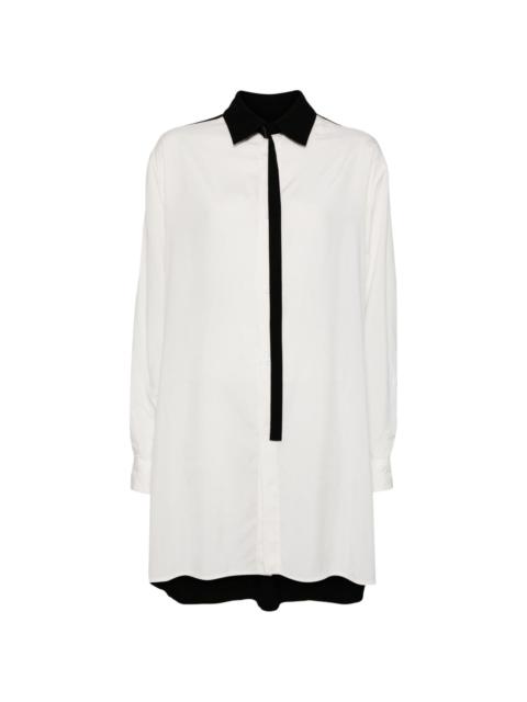 Y's panelled long-sleeved shirt