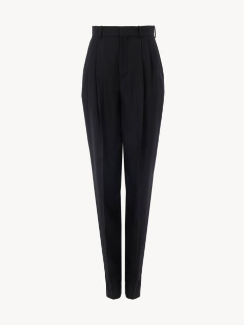 Chloé HIGH-RISE WIDE-LEG PANTS IN WOOL