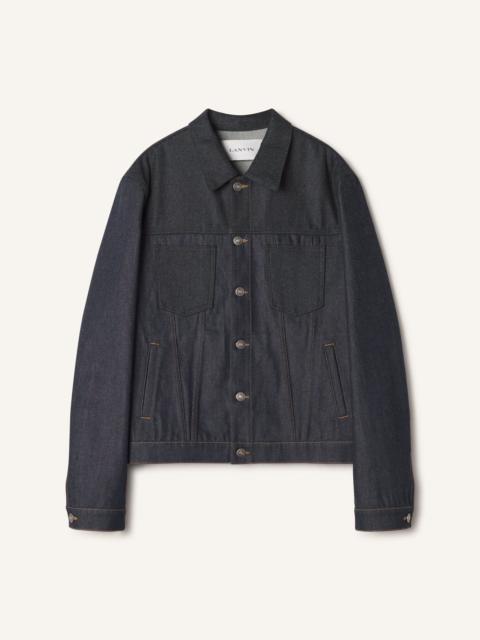 Lanvin CLASSIC JACKET IN DENIM AND WOOL FLANNEL
