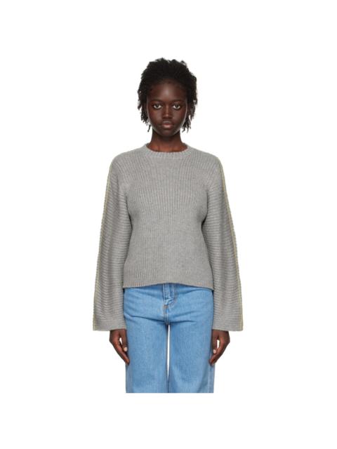 ECKHAUS LATTA Gray & Off-White Ash Sweater