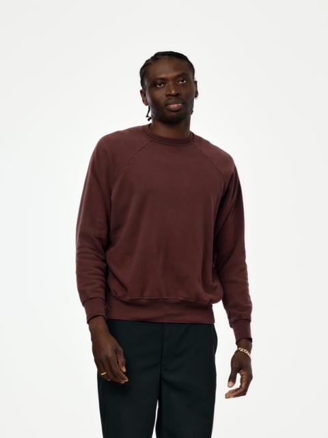 A.PRESSE VINTAGE LIGHT WEIGHT SWEATSHIRT (BURGUNDY) (SIS)
