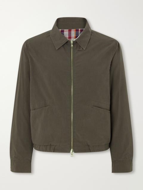 Drake's Cotton-Twill Jacket Green