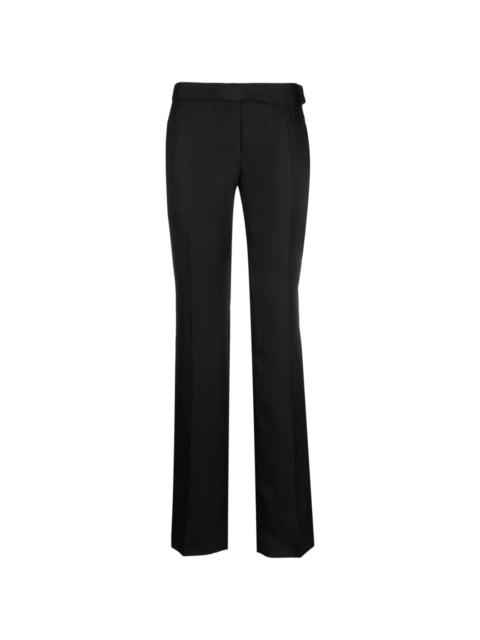 low-rise straight-leg trousers