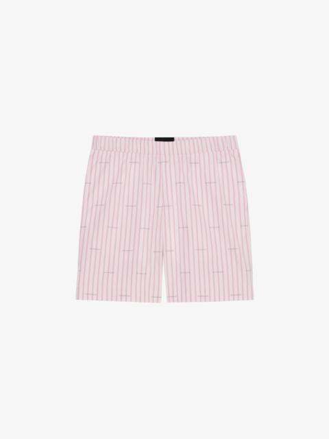 Givenchy GIVENCHY BERMUDA SHORTS IN POPLIN WITH STRIPES