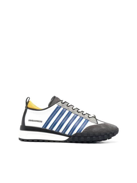 DSQUARED2 jagged stripe low-top sneakers