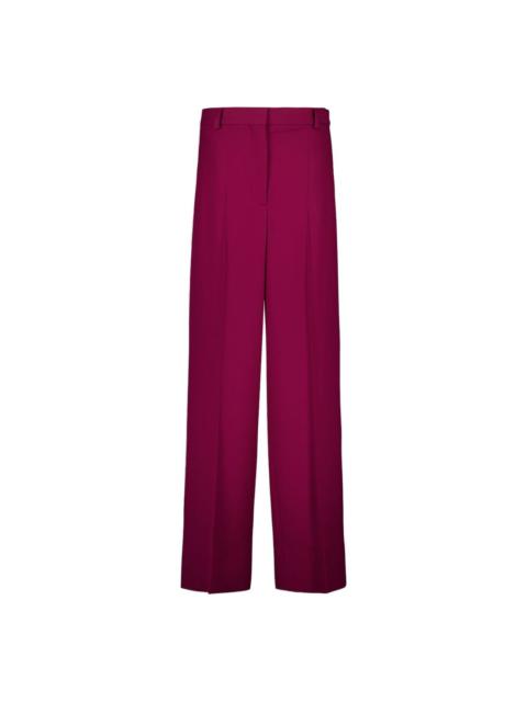 wool high-waisted tailored trousers