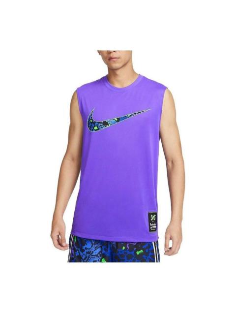 Nike Nike Dri-FIT Quick-Drying Basketball Jerseys 'Purple' FQ0357-547