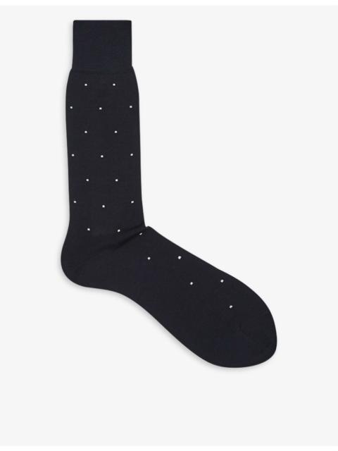 REISS Mario spot-print cotton socks