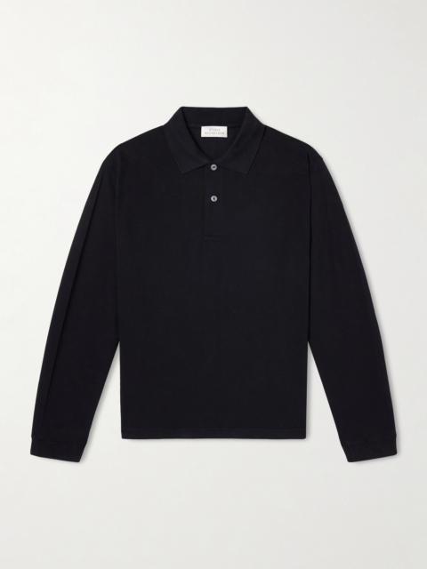 Studio Nicholson Alyk Cotton-Piqué Polo Shirt