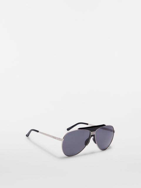 THE ATTICO SILVER AND GREY SUNGLASSES