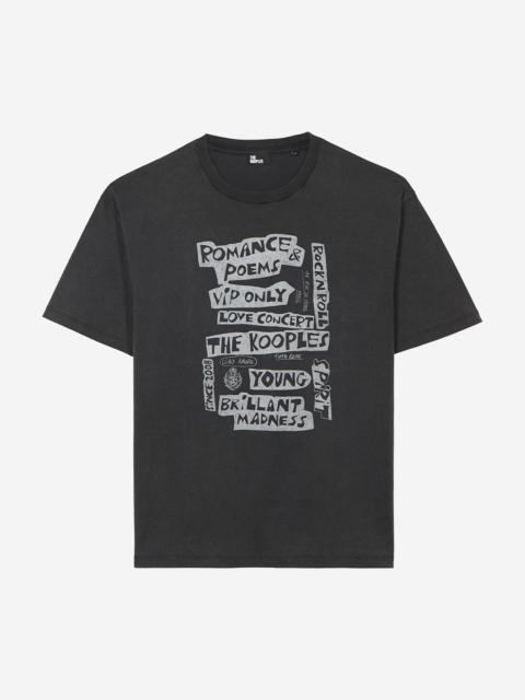 The Kooples ROMANCE POEMS T-SHIRT, BLACK