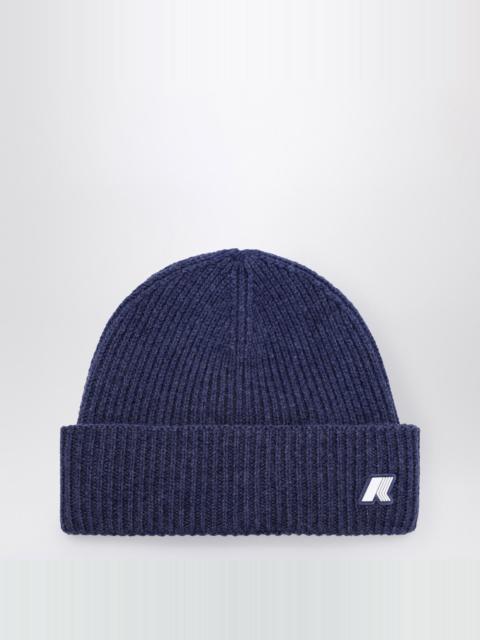 K-WAY Brice beanie in cobalt blue melange