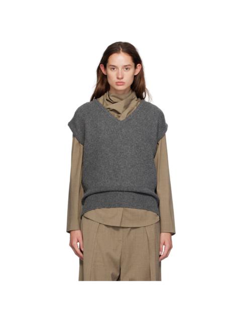 LE17SEPTEMBRE Gray V-Neck Vest