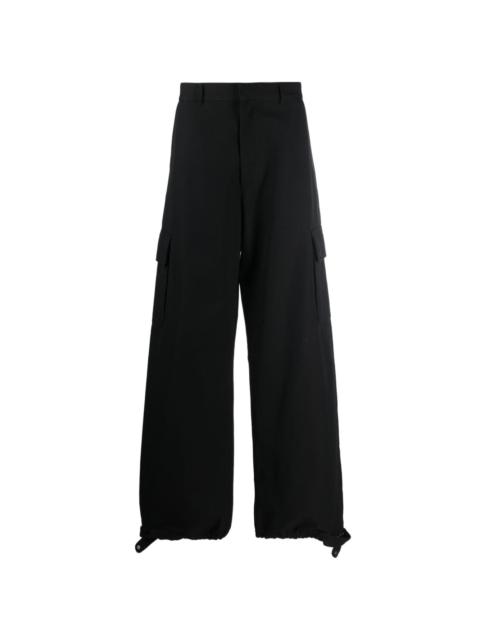 Off-White wide-leg wool-blend trousers