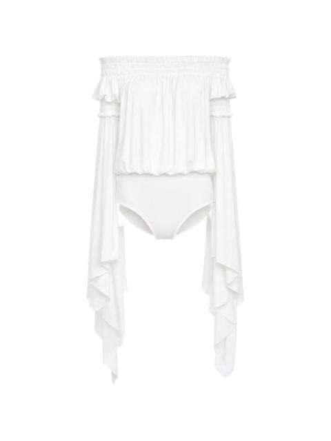 NORMA KAMALI handkerchief-sleeve bodysuit