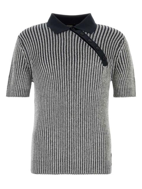 FENDI striped polo shirt