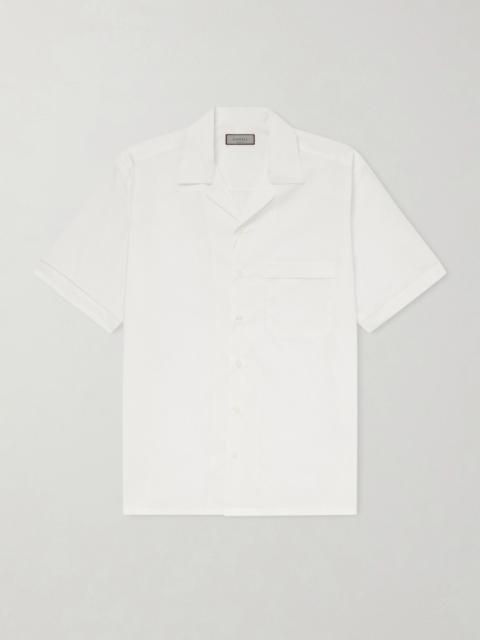 Canali Camp-Collar Cotton Shirt