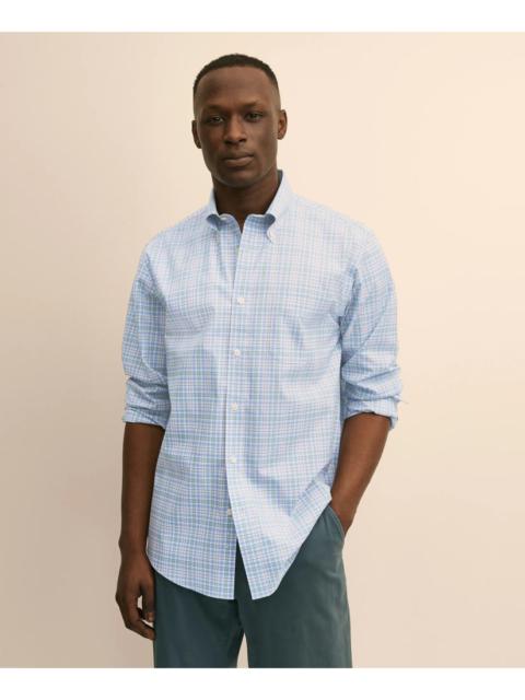 Brooks Brothers Stretch Non-Iron Poplin Polo Button-Down, Sport Shirt