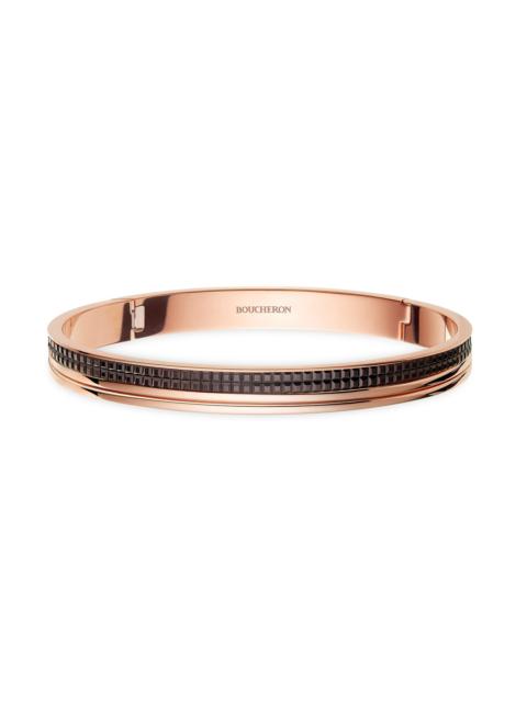 Boucheron Women's Unisex Quatre Classique Two-Tone 18K Gold & PVD Large Bangle - Pink Gold